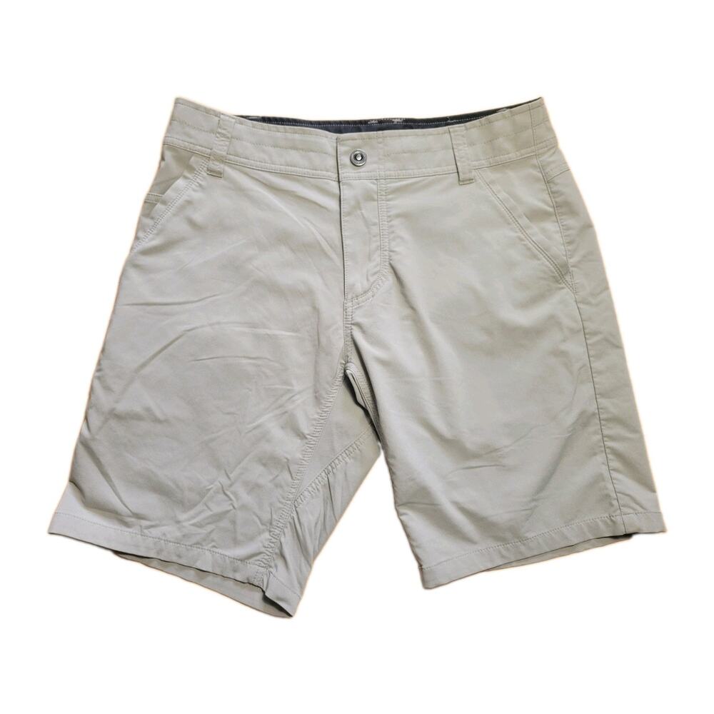 Kuhl Amphibia Hybrid Hiking Shorts Mens 32 Beige Khaki Quick Dry Water Land 5129